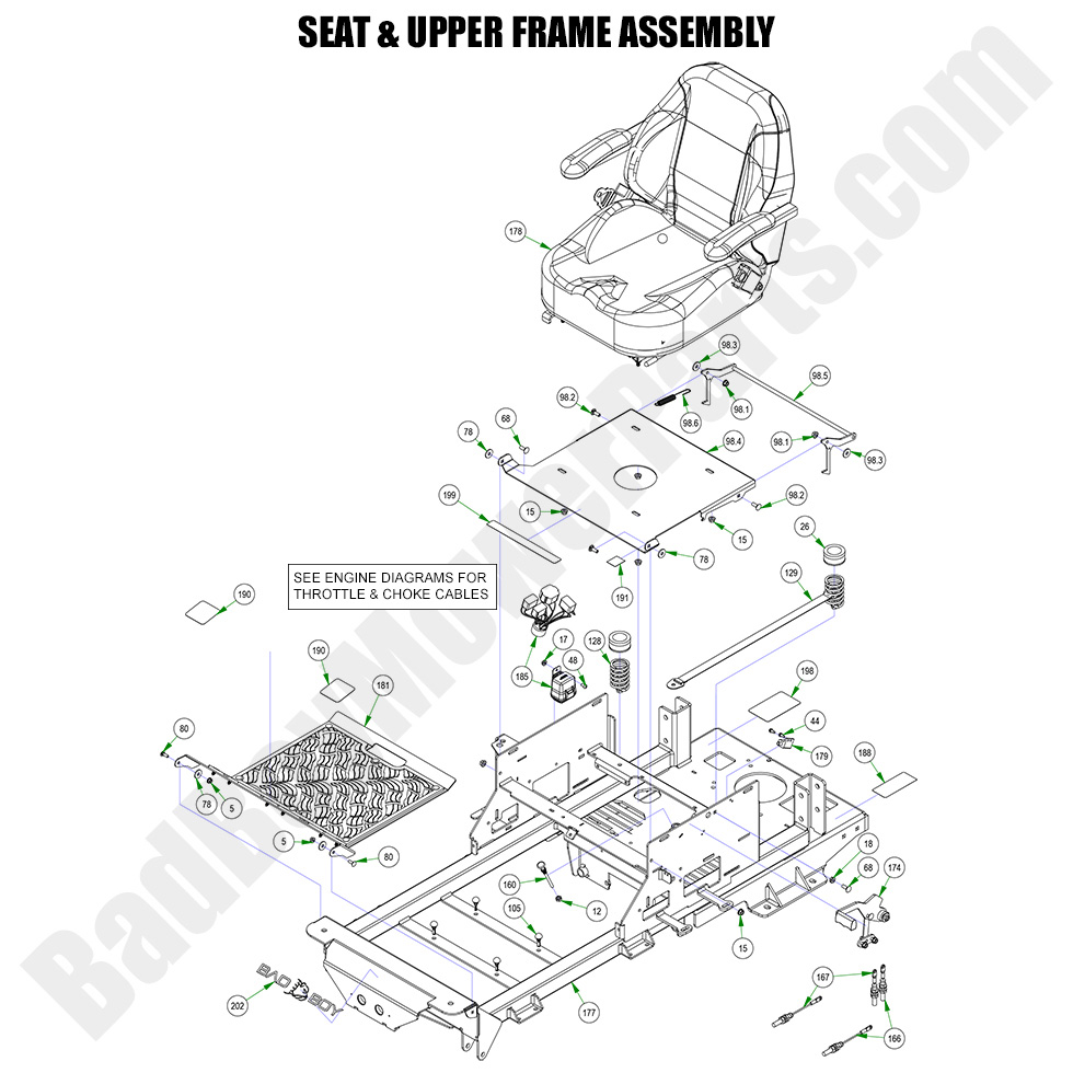2023 Maverick - Seat & Upper Frame Assembly